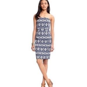 Banana Republic Ikat Strapless Sheath Dress 00P